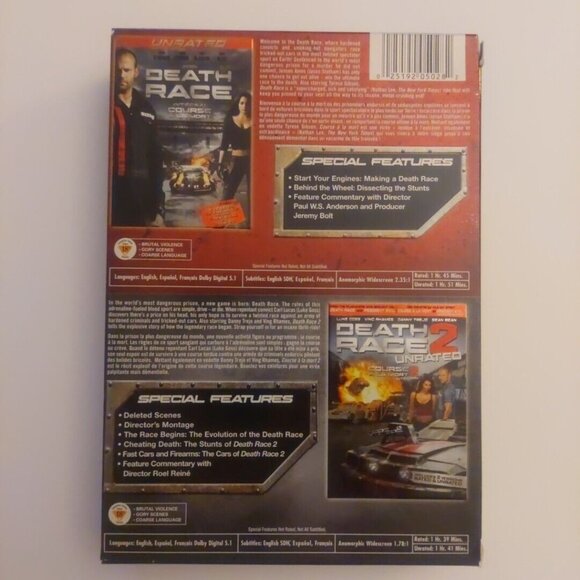 Death Race: 2-Movie Box Set DVD English French Spanish Widescreen - Picture 3 of 8
